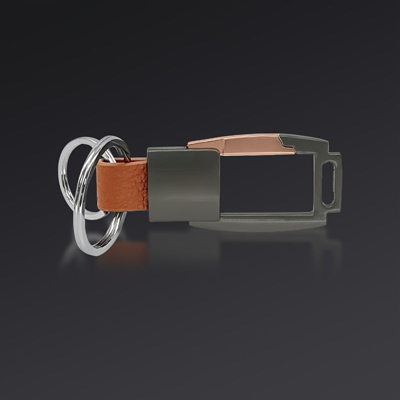 2pcs Titanium Alloy Keychain Key Ring For Men Women Car Keychain Pendant