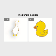 Duck Goose Brooch Pin Gift for Clothing and Bags Adorable Accessories
