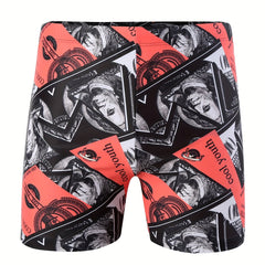 100 Dollar Bill Print Shorts Casual Summer Pool Beach Shorts