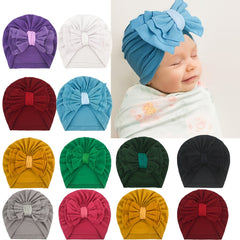 Soft & Warm Baby Bow Head Wraps for Toddlers Infants Girls Boys