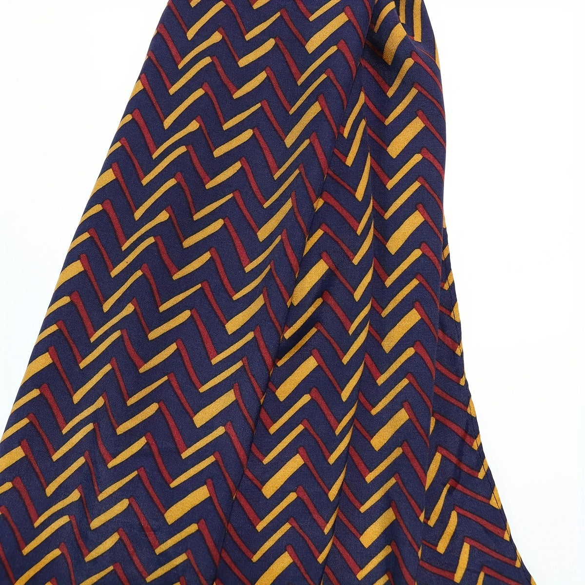 Vintage Stripe Print Scarf Navy Shawl Casual Windproof Head Wrap Sunscreen