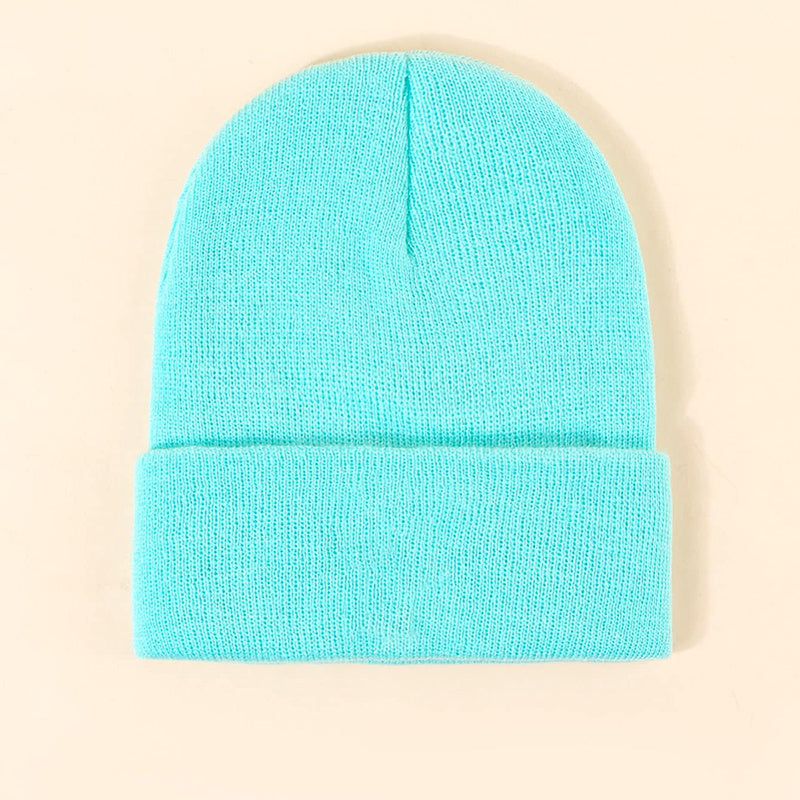 Warm Knit Cuffed Beanie Hat