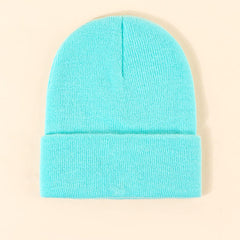 Warm Knit Cuffed Beanie Hat