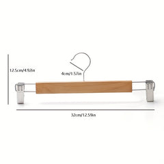 Wooden Pants Rack Underwear Clip Non-marking Pants Hanging