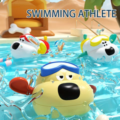 3pcs Floating Dog Swimming Toy with Goggles & Flippers - Safe for Kids 10M