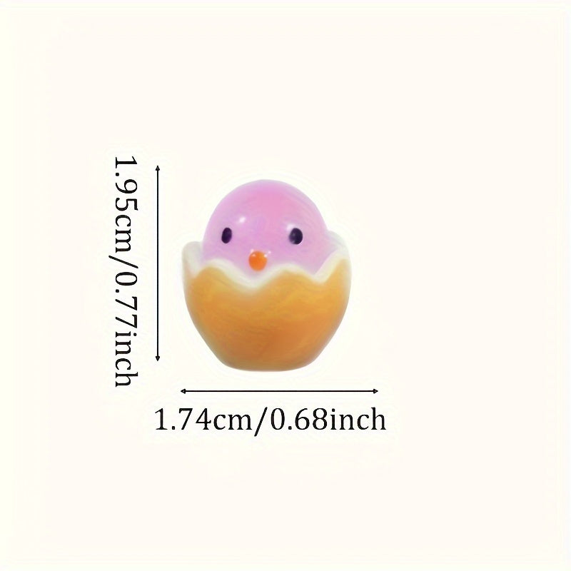 18pcs Glow in the Dark Mini Eggs Resin Garden Decor Easter Gift