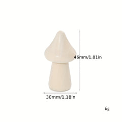 5pcs Unprocessed Wooden Mushrooms Natural Small Wooden Mushrooms
