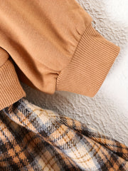 Girls' Fox Graphic Sweatshirt Dress for Autumn