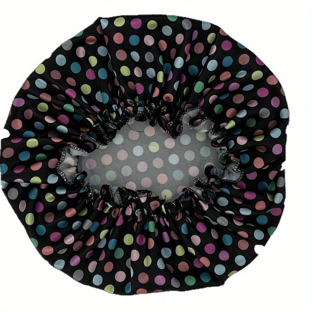 Leopard Print Satin Bonnet Elastic Hair Bonnet Night Cap