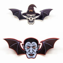 12pcs Halloween Bat Stickers 3D Horror Window Decoration Set