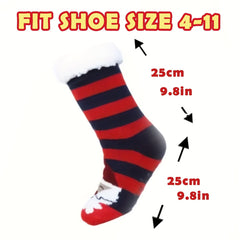 Men's Fleece Lined Gripper Slipper Socks