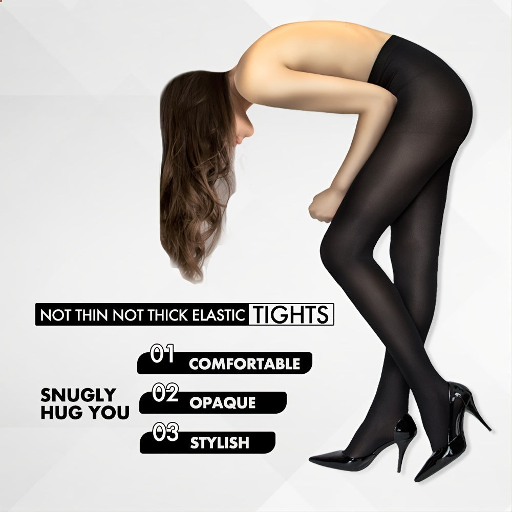 Breathable High Waist Semi Sheer Pantyhose Women's Stockings