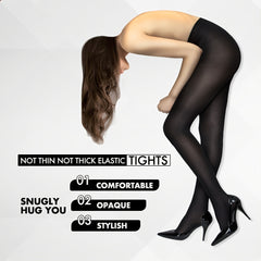 Breathable High Waist Semi Sheer Pantyhose Women's Stockings