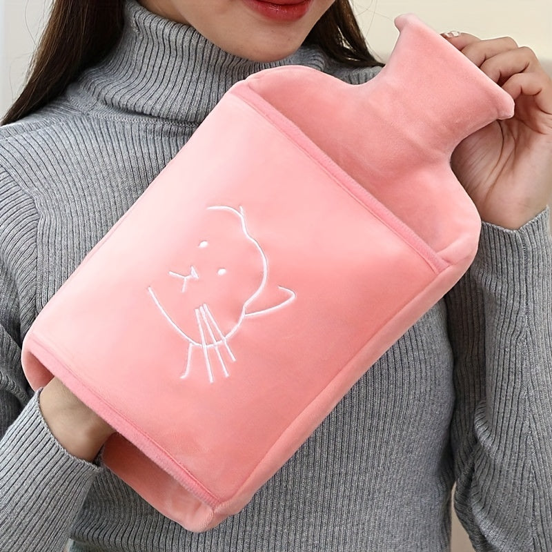 Cartoon Hot Water Bag Hand Warmer For Winter Travel Camping Christmas Gift