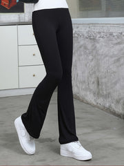 Women's Flared Yoga Pants Solid Bootcut Leggings