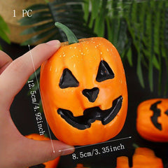 1 Pc Halloween Simulated Big Pumpkin Foam Props Decorated Pumpkin
