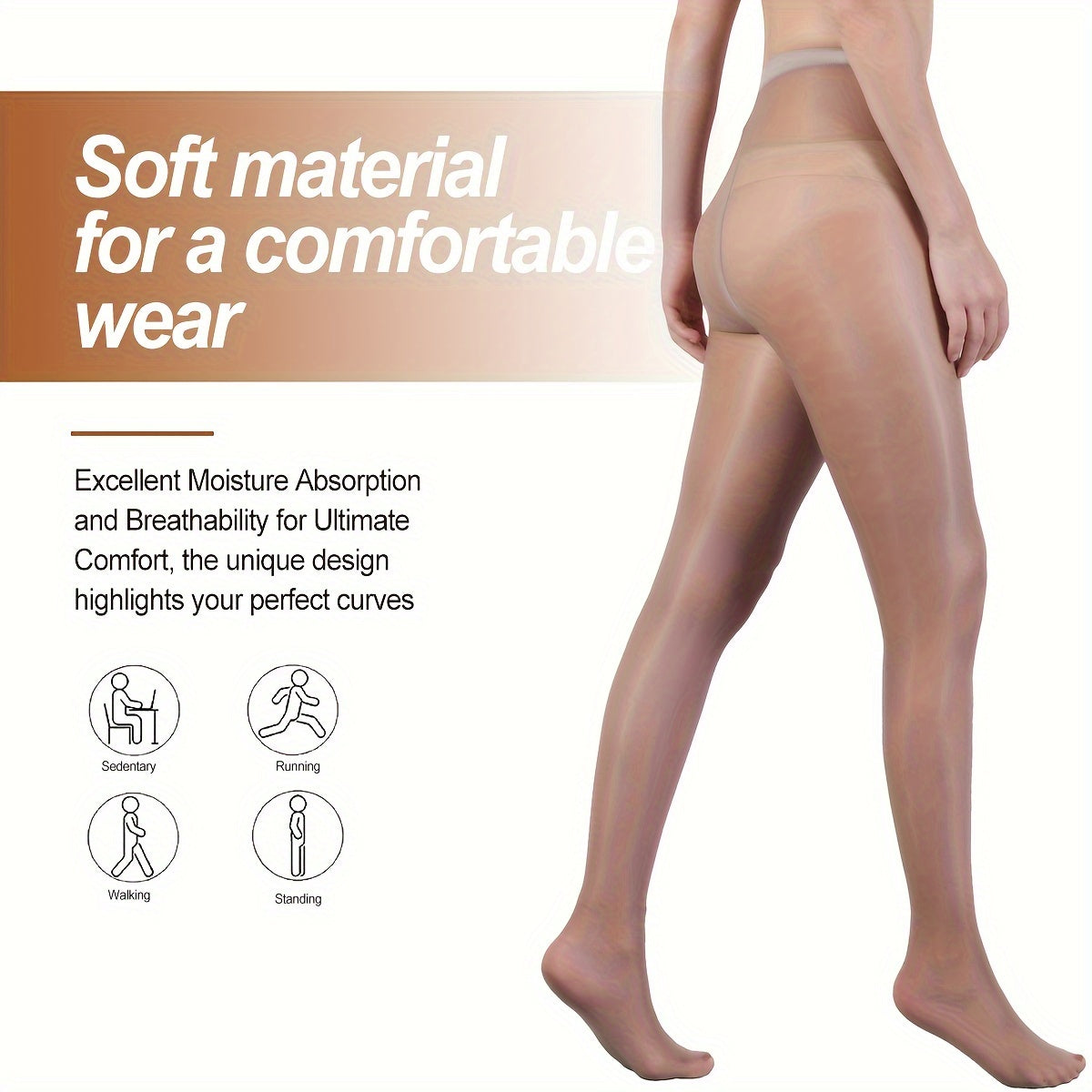 2 Pairs 8 15mmHg Compression Pantyhose Size Up