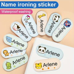 Personalized Iron-On Name Stickers for Clothes - 20-80pcs