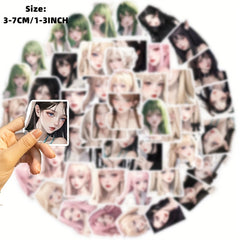 50pcs Cartoon Beauty Graffiti Stickers Laptop Helmet DIY Stickers