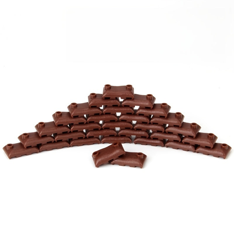 60pcs Military Sandbag Building Blocks Set in Army Green Grey