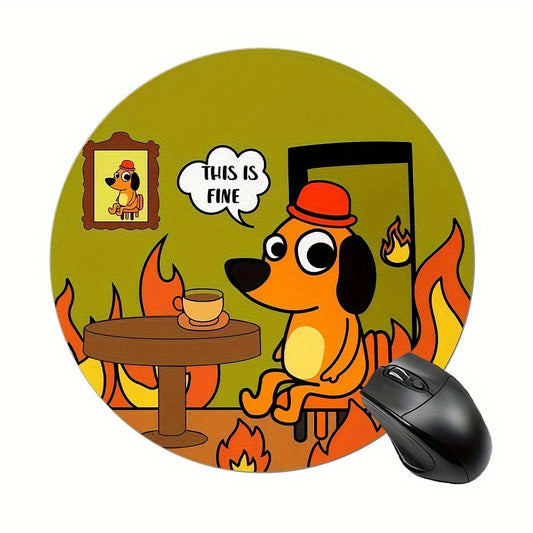Gaming Mouse Pad Round Non-slip Rubber Mouse Pad for Office Computers Laptops