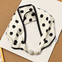 Geometric Neckerchief Scarf with Magnet Buckle