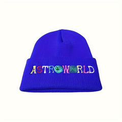 Colorful Letter Knitted Hat Winter Warm Ear Protection