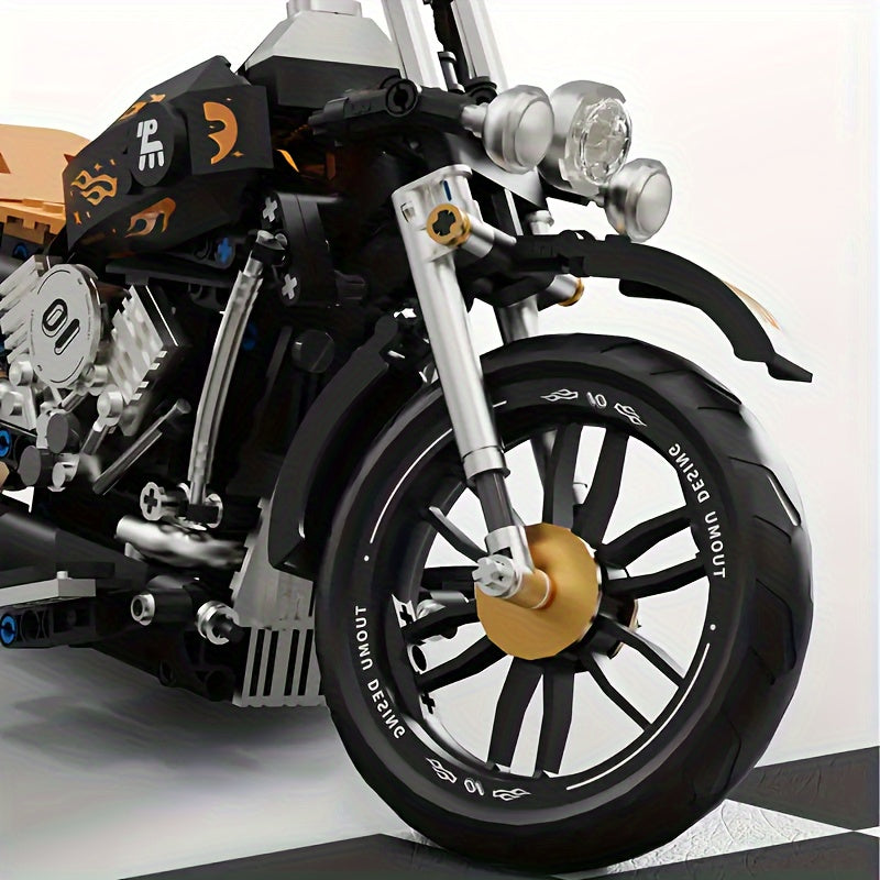 Motorcycle Building Block Set - Two Sets of Classic Simulation Models