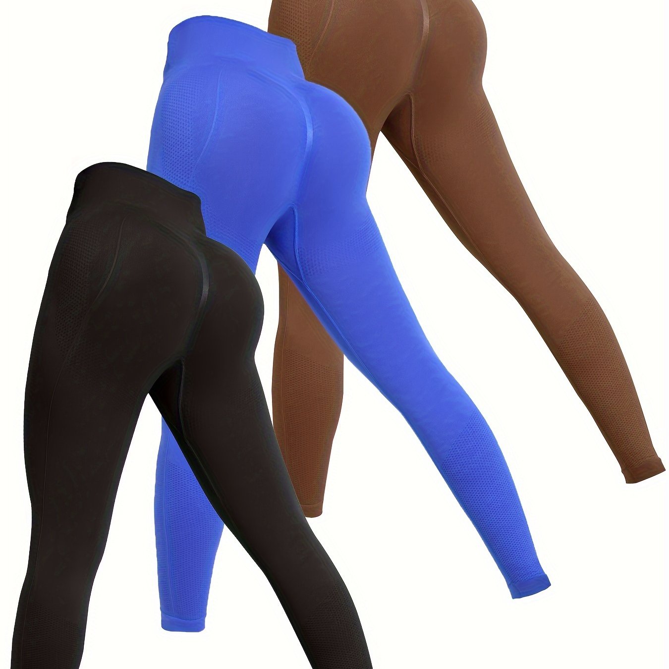 3pcs High Stretch Seamless Yoga Leggings Fitness Tight Pants