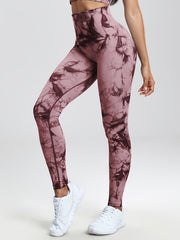 Tie Dye High Waist Gym Tights Workout Leggings Fitness Pants