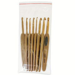 8pcs Plastic Handle Aluminum Crochet Hook Knitting Needles DIY Sewing Tools