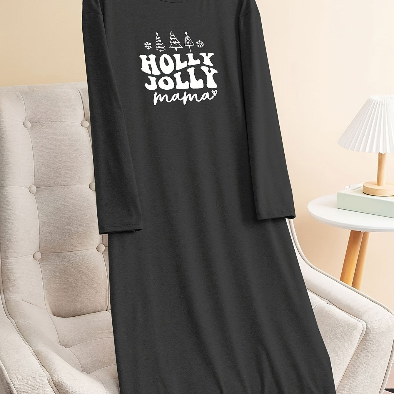 Christmas Lounge Dress Women's Tee Dress