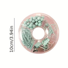 Colorful Long Tail Clip Set Office Stationery Push Pin Grid Clip