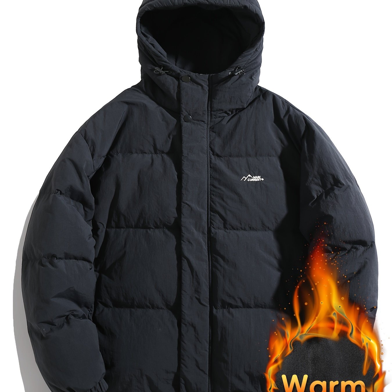 Versatile Thick Hooded Puffer Coat Winter Jacket Women's Clothing