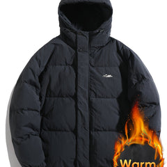 Versatile Thick Hooded Puffer Coat Winter Jacket Women's Clothing