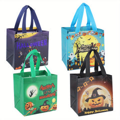 4pcs Halloween Trick Or Treat Bags Small Tote Bags With Handles