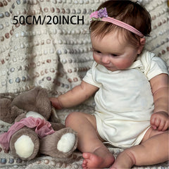 8 Cm Realistic Reborn Baby Doll Lifelike Newborn Baby Doll Soft Full Vinyl Body