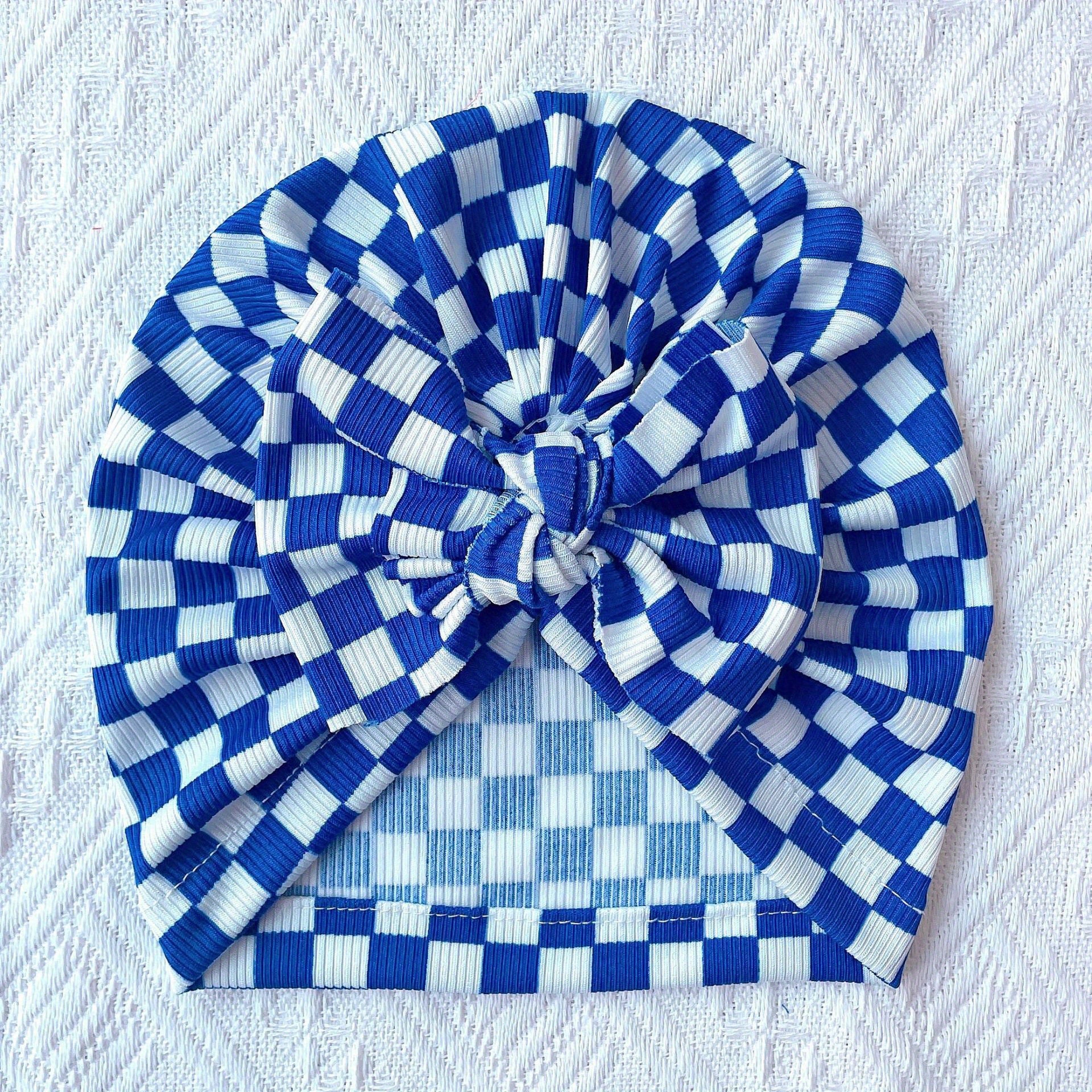 Plaid Bow Decor Hat for Women