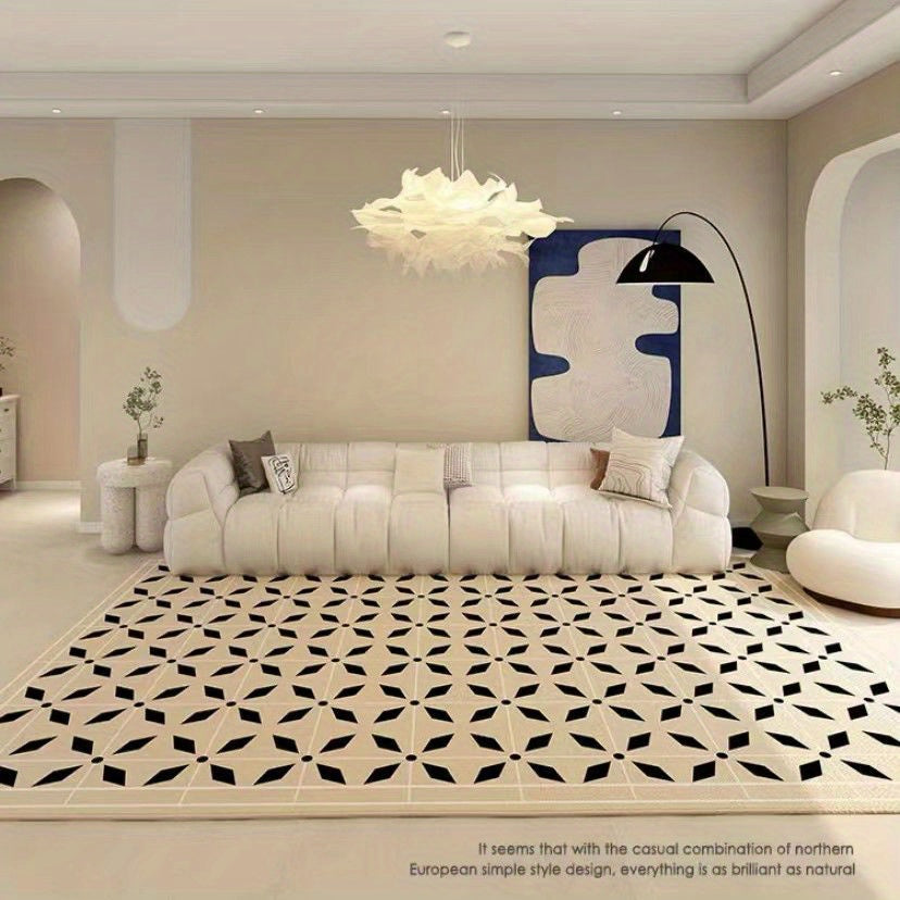 Loop Velvet Carpet European High End Living Room Coffee Table Bedroom Study Room