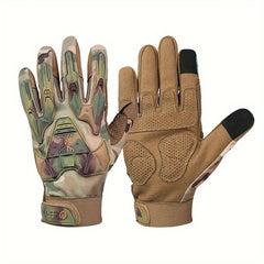 Retro Camo Touch Screen Full Finger Gloves