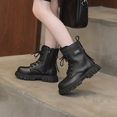 Solid Zipper Boots for Boys - Comfortable Non Slip - All Seasons