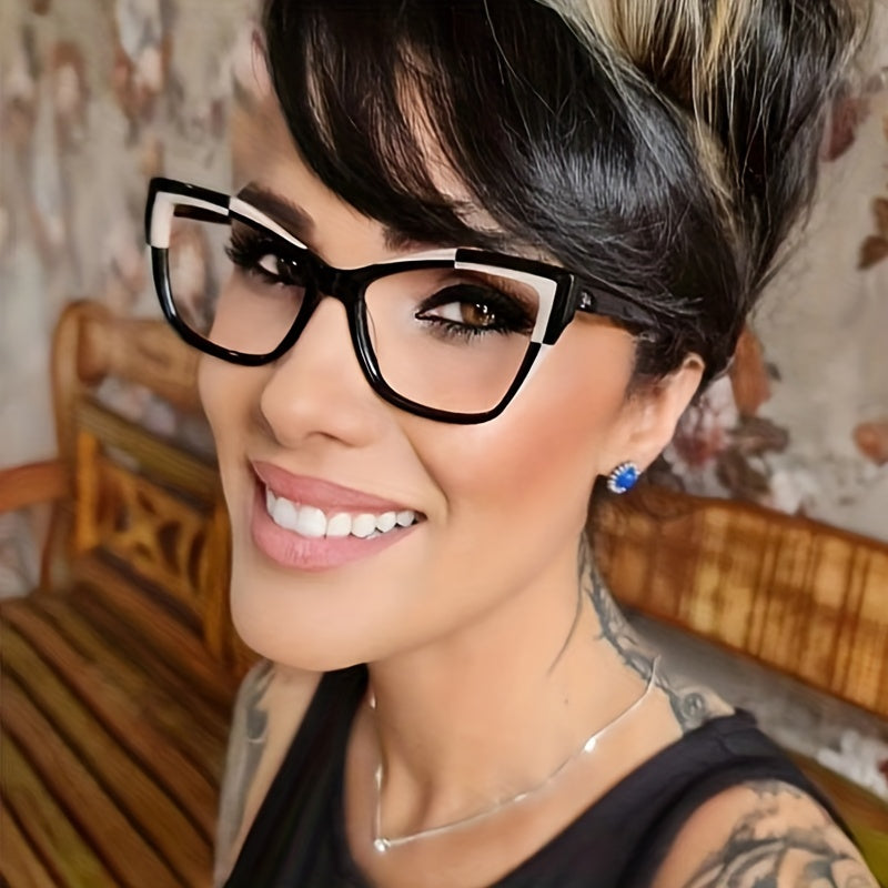 Light Blocking Glasses Cat Eye Clear Lens Computer Glasses