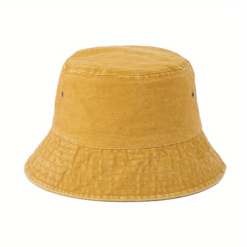 Solid Washed Bucket Hat