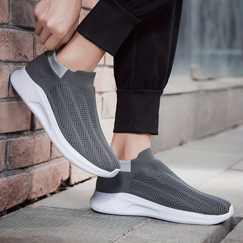 Unisex Lightweight Slip On Casual Shoes Breathable Sock Shoes