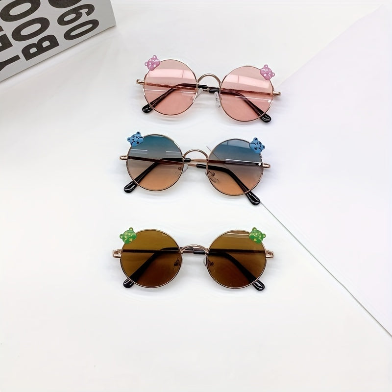Girl's Round Frame UV Baby Sunglasses