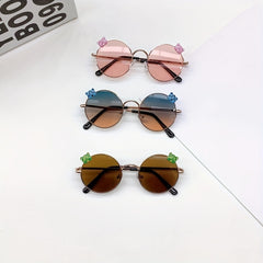 Girl's Round Frame UV Baby Sunglasses