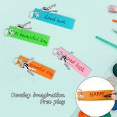 20pcs Felt Keychains Colorful DIY Blanks For Car Bike Bag