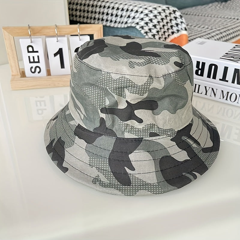 Unisex Camouflage Bucket Hat for Outdoor Travel