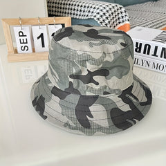 Unisex Camouflage Bucket Hat for Outdoor Travel