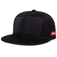 Offset Print Casual Flat Brim Hat For Men